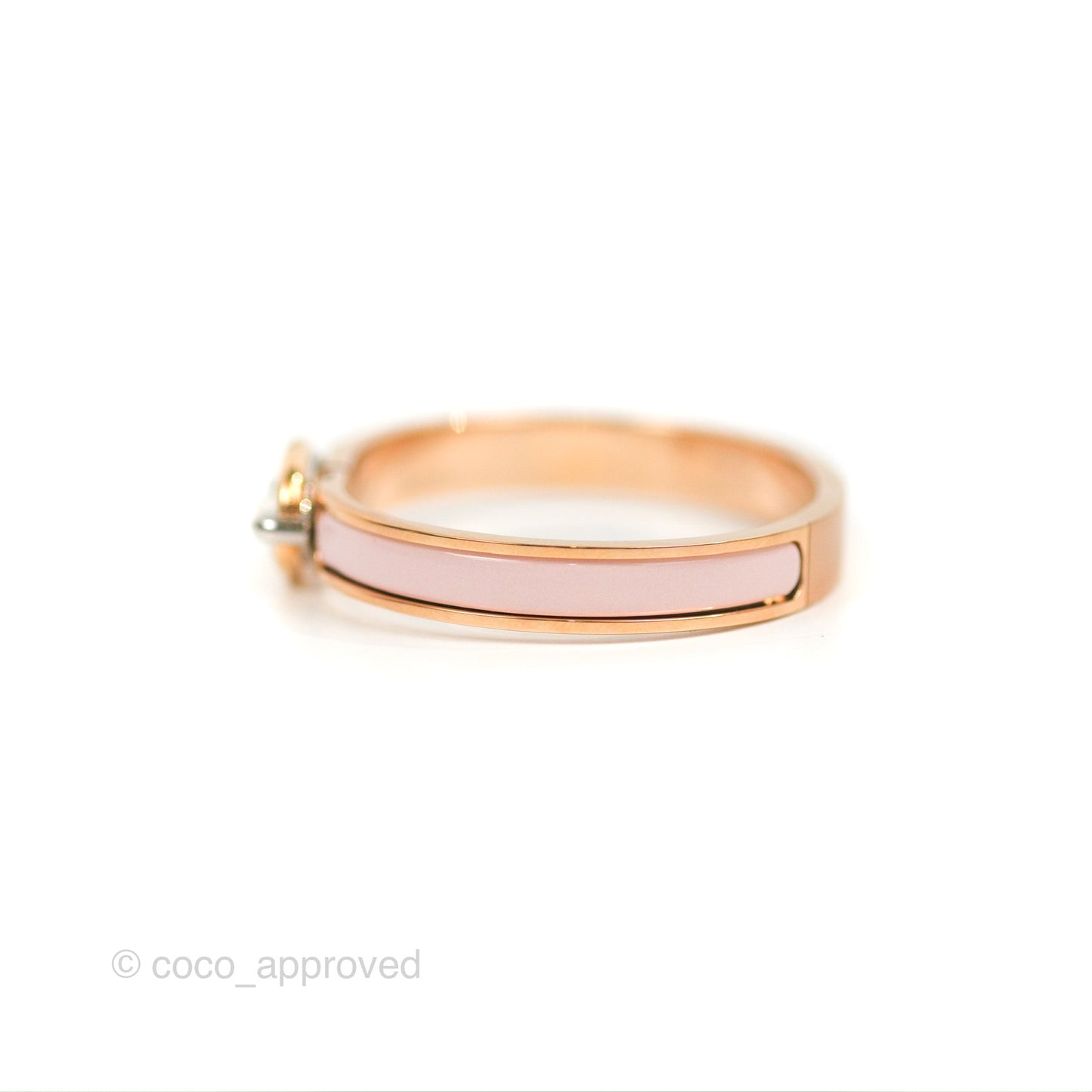 Hermes Mini Clic Chaine d'Ancre Bracelet PM Rose Candeur