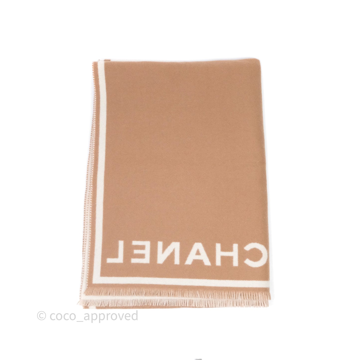Chanel Cashmere CC Fringe Scarf