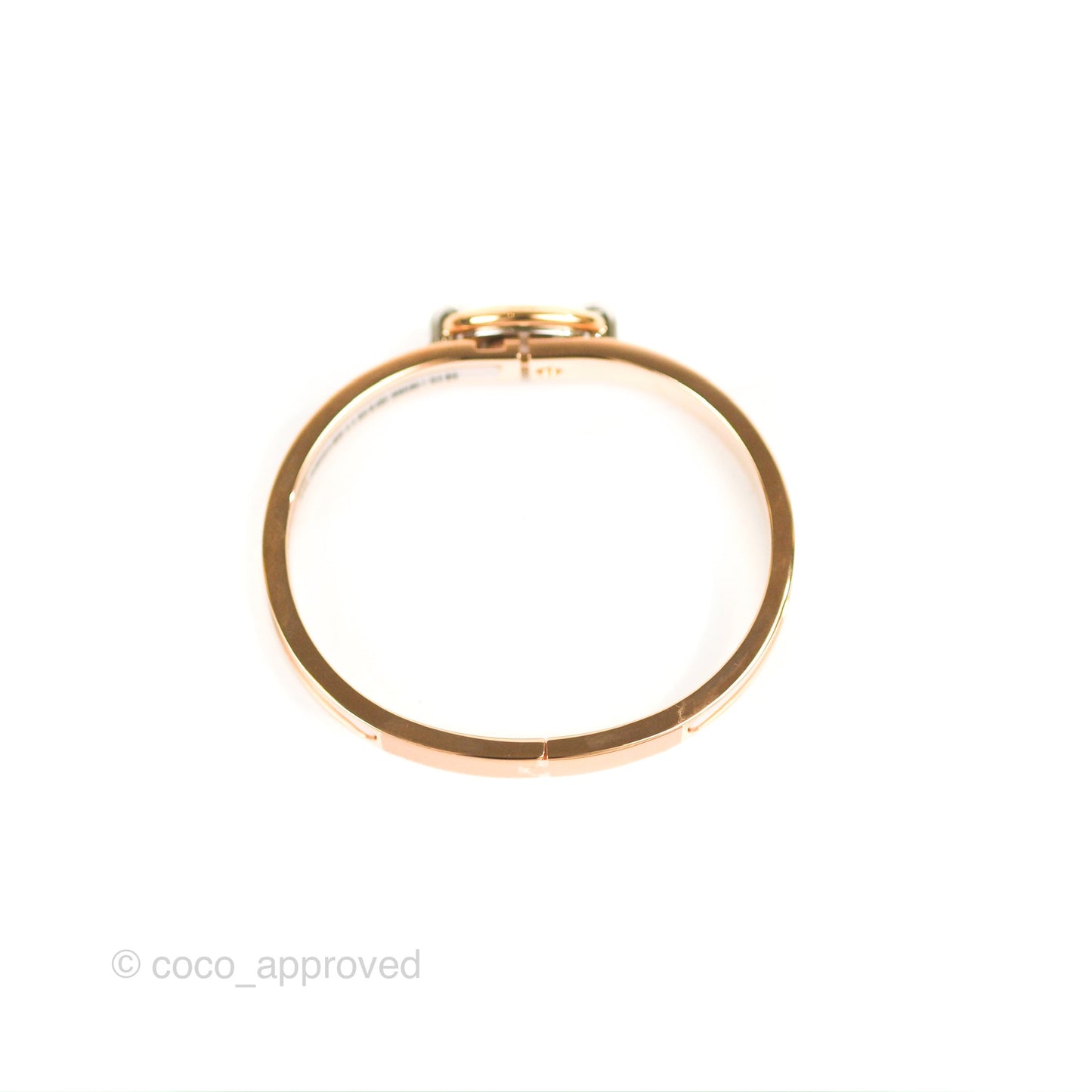Hermes Mini Clic Chaine d'Ancre Bracelet PM Rose Candeur
