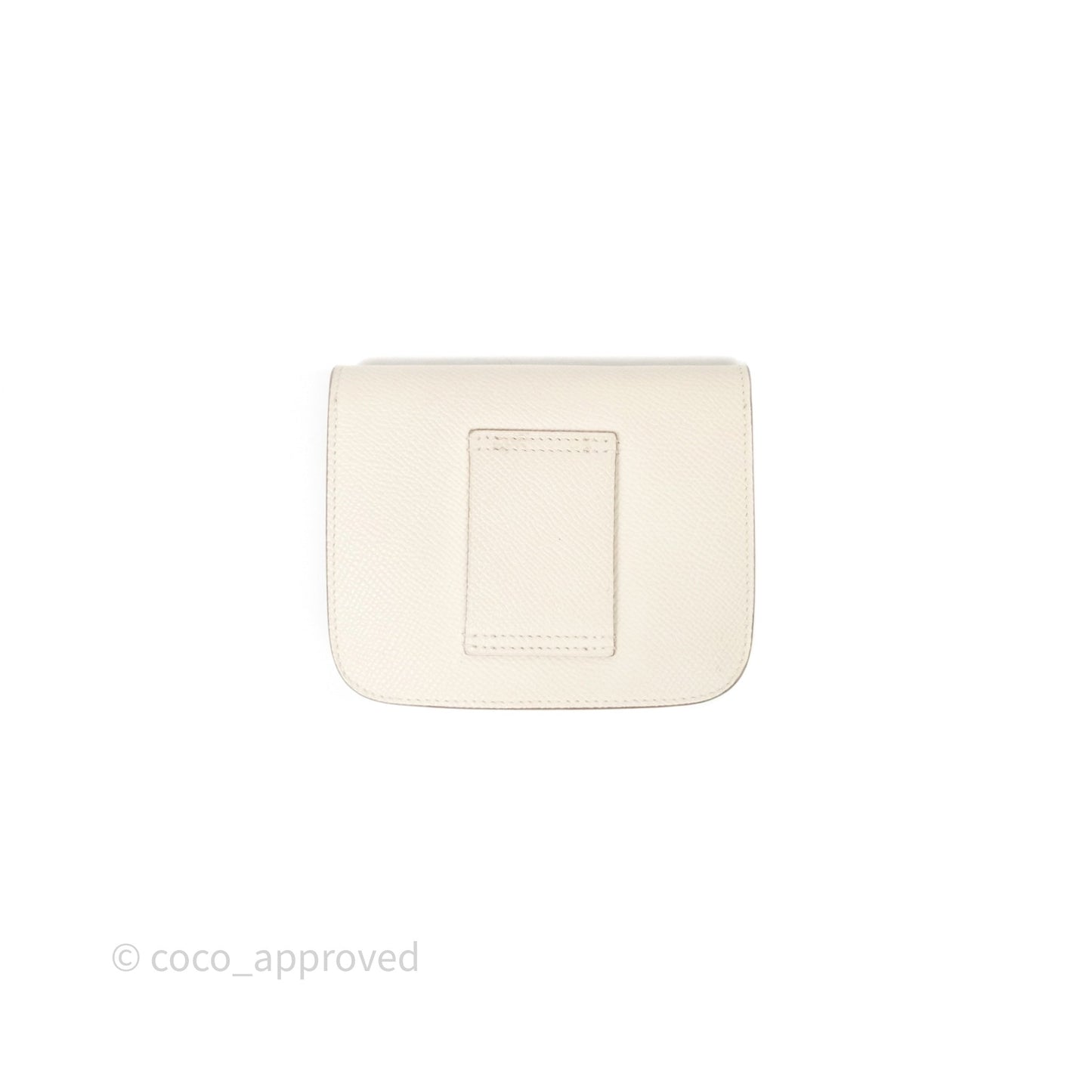 Hermès Constance Slim Wallet Craie 10 Gold Hardware
