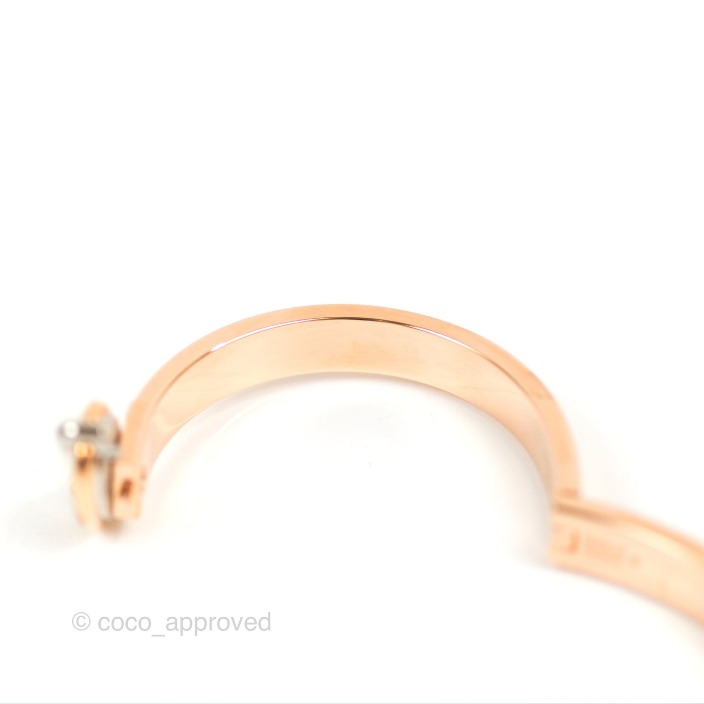Hermes Mini Clic Chaine d'Ancre Bracelet PM Rose Candeur