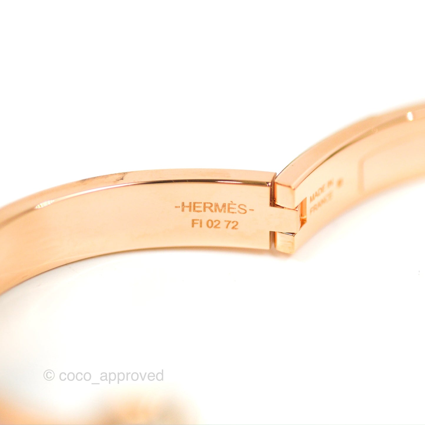 Hermes Mini Clic Chaine d'Ancre Bracelet PM Rose Candeur