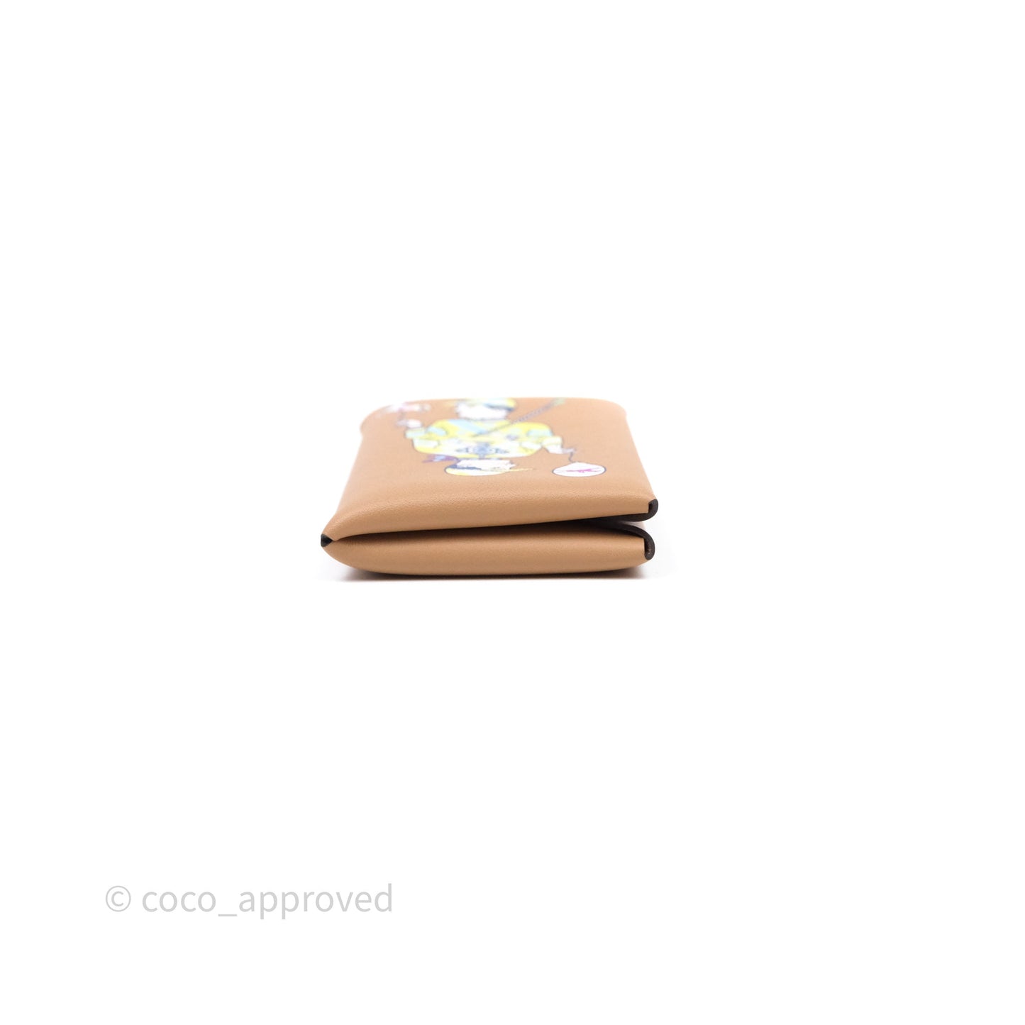 Hermes Calvi Duo Jockey Swift Card Holder 0M Chai