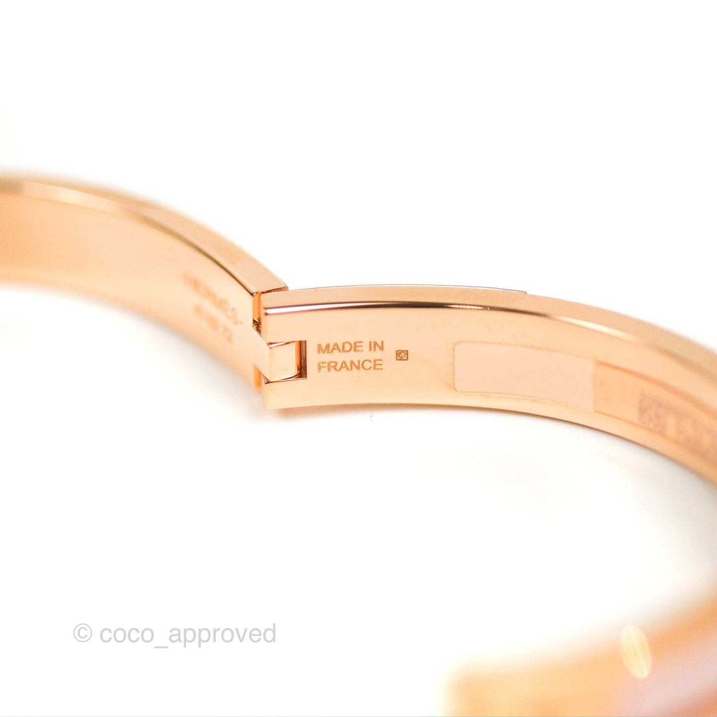 Hermes Mini Clic Chaine d'Ancre Bracelet PM Rose Candeur