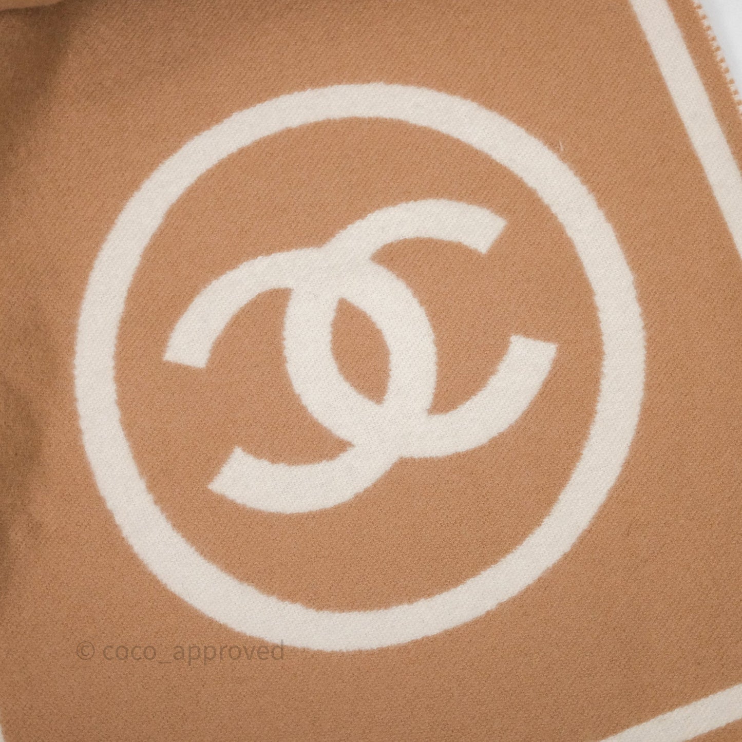 Chanel Cashmere CC Fringe Scarf
