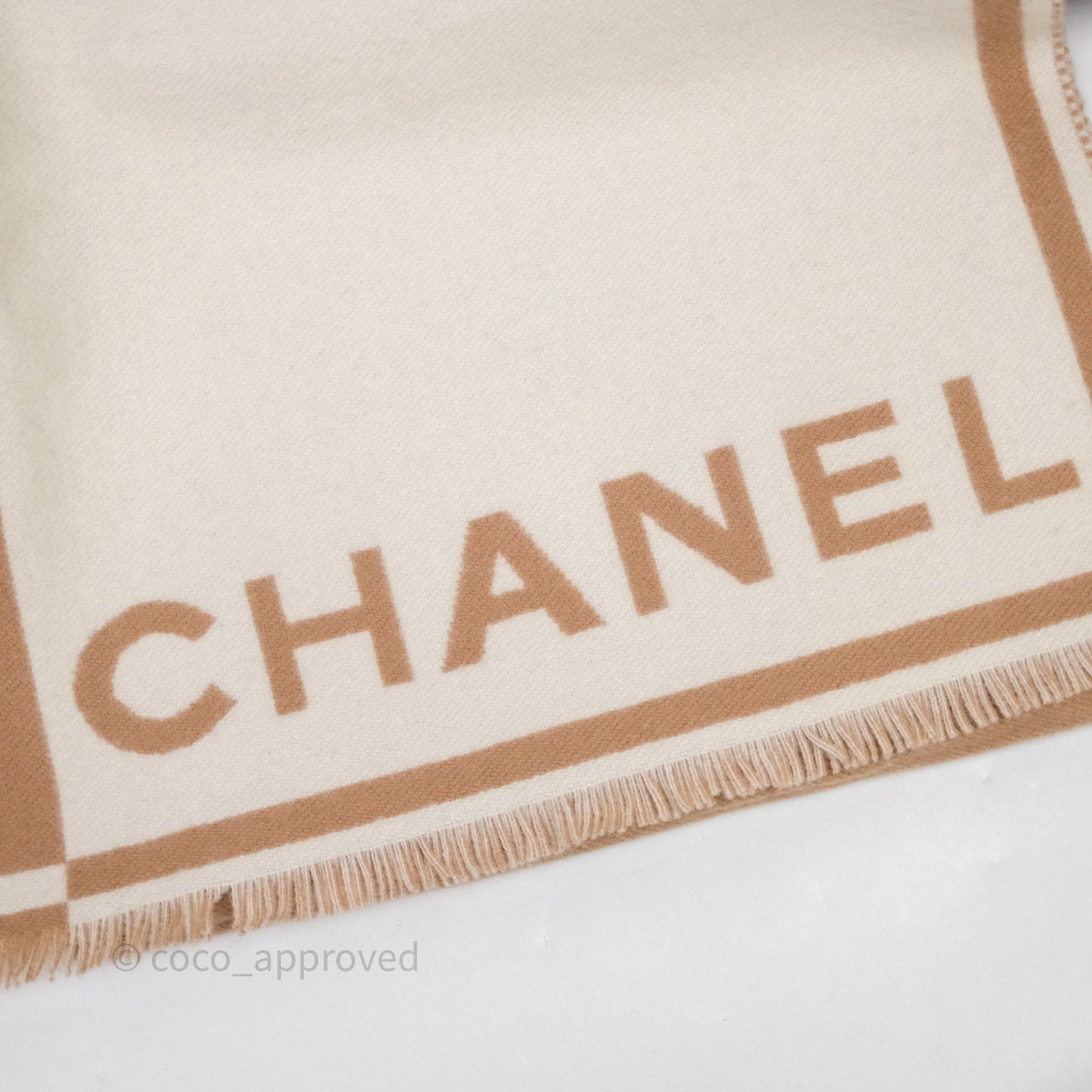 Chanel Cashmere CC Fringe Scarf