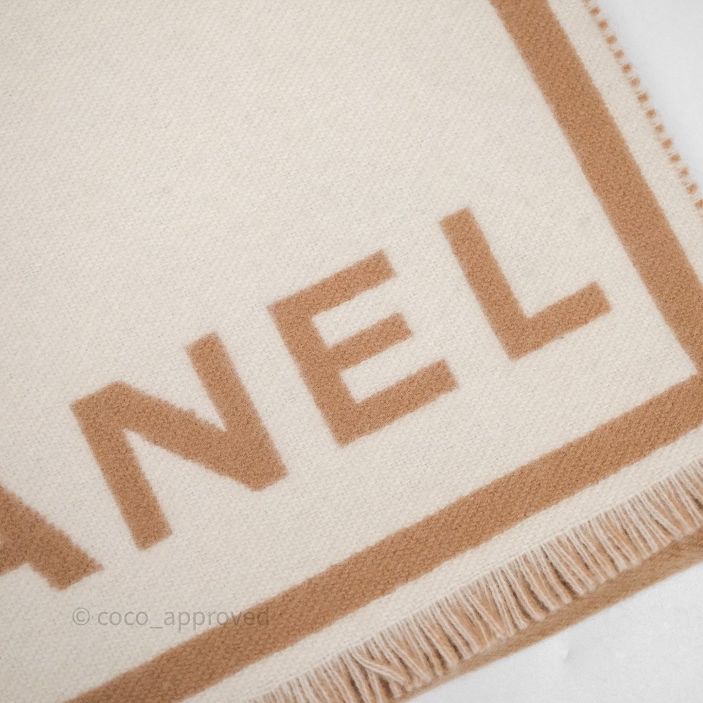 Chanel Cashmere CC Fringe Scarf