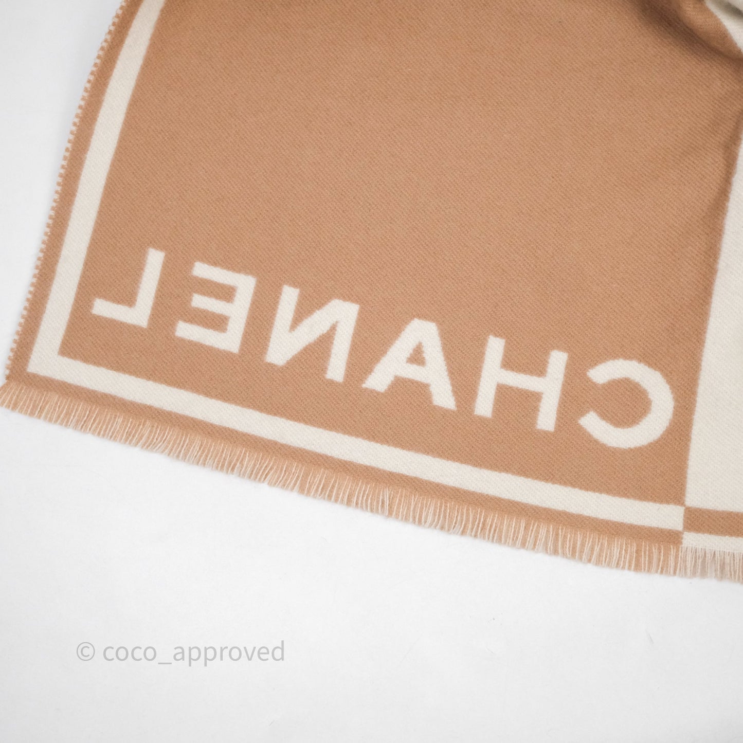 Chanel Cashmere CC Fringe Scarf