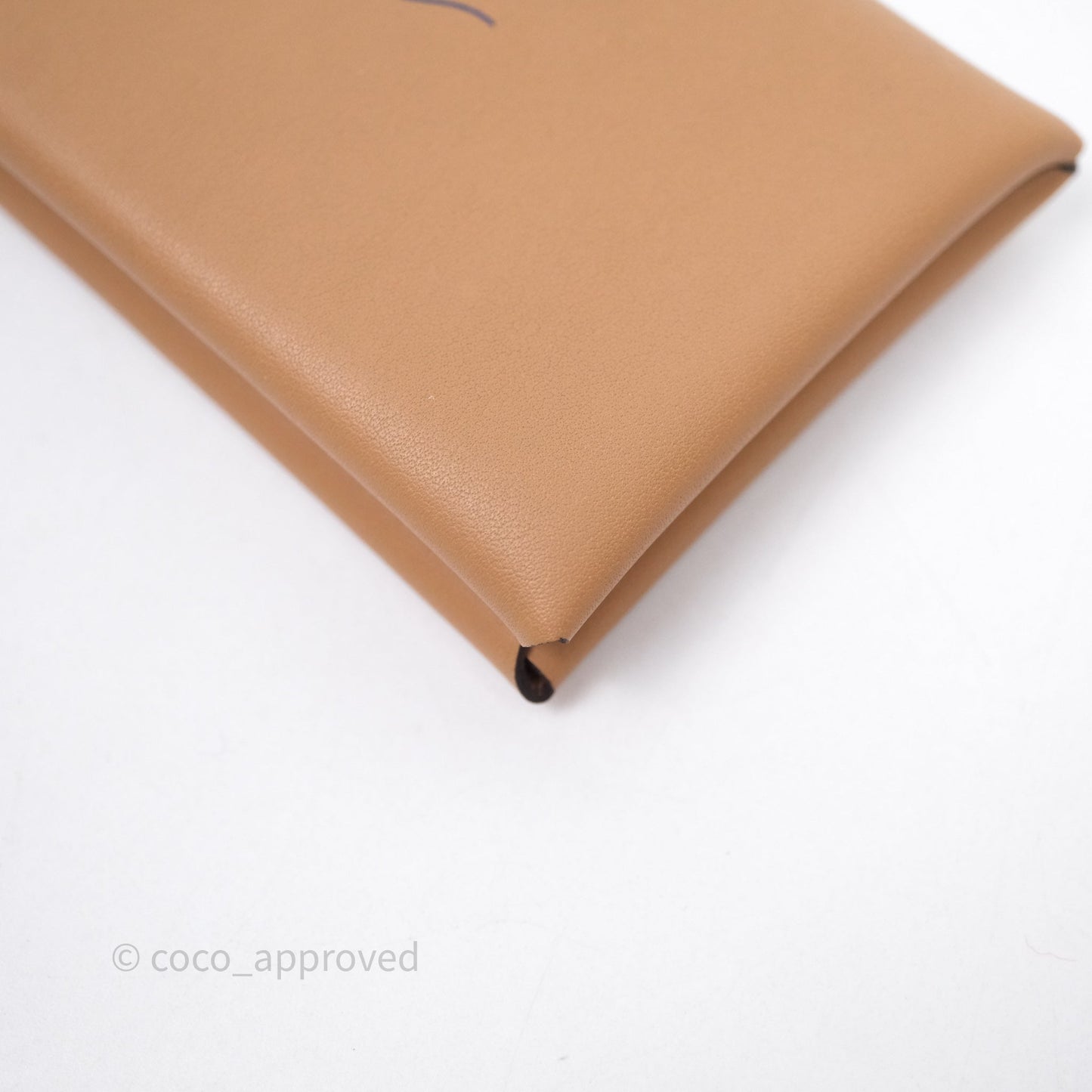 Hermes Calvi Duo Jockey Swift Card Holder 0M Chai