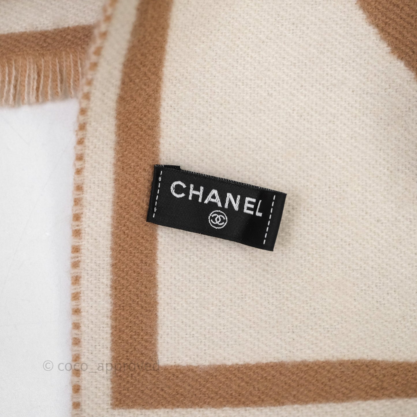 Chanel Cashmere CC Fringe Scarf