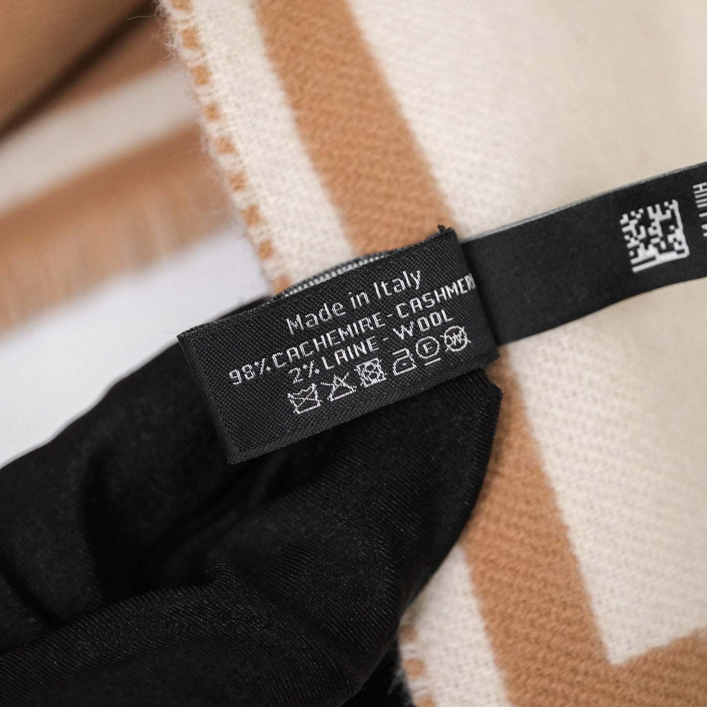 Chanel Cashmere CC Fringe Scarf