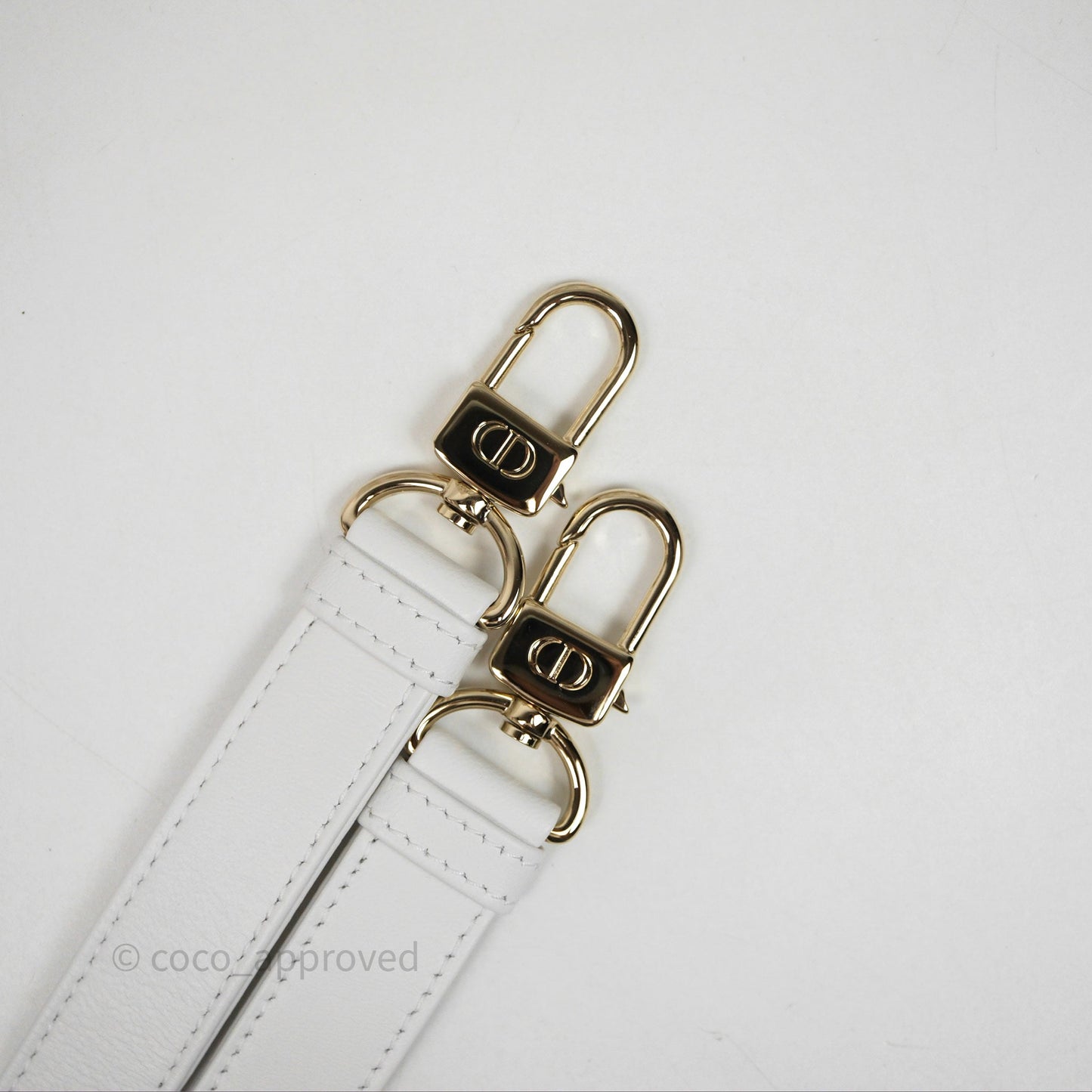 Christian Dior Medium Lady D-Joy Bag Butterfly White Lambskin Cannage Gold Hardware