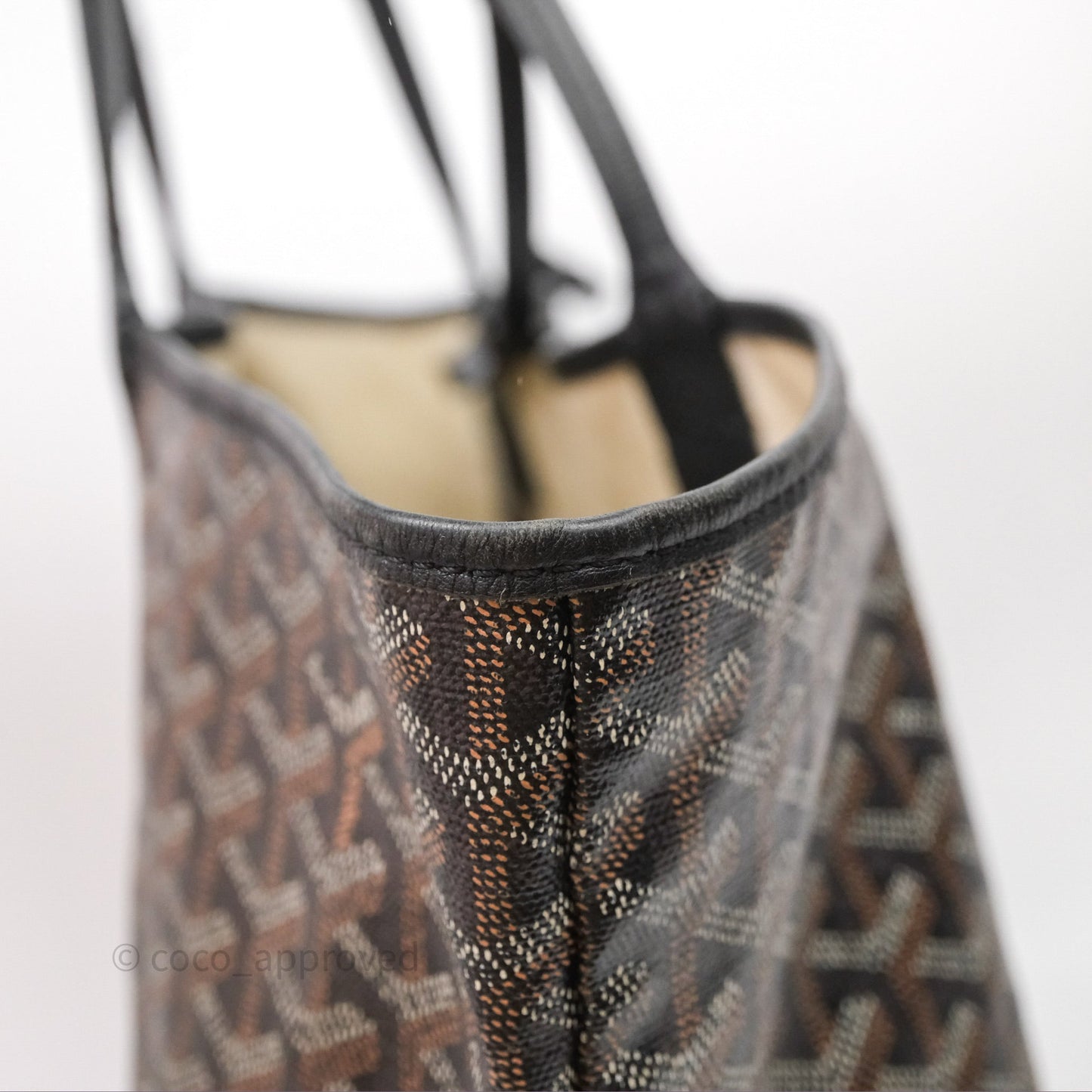 Goyard St Louis Tote PM Black