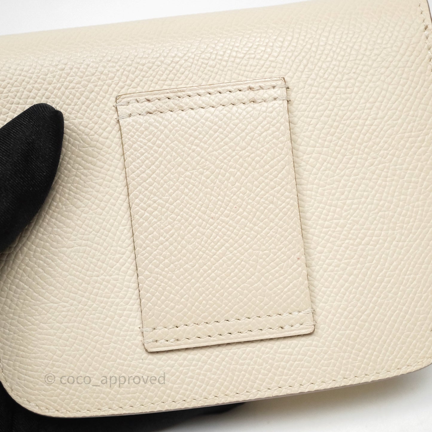 Hermès Constance Slim Wallet Craie 10 Gold Hardware