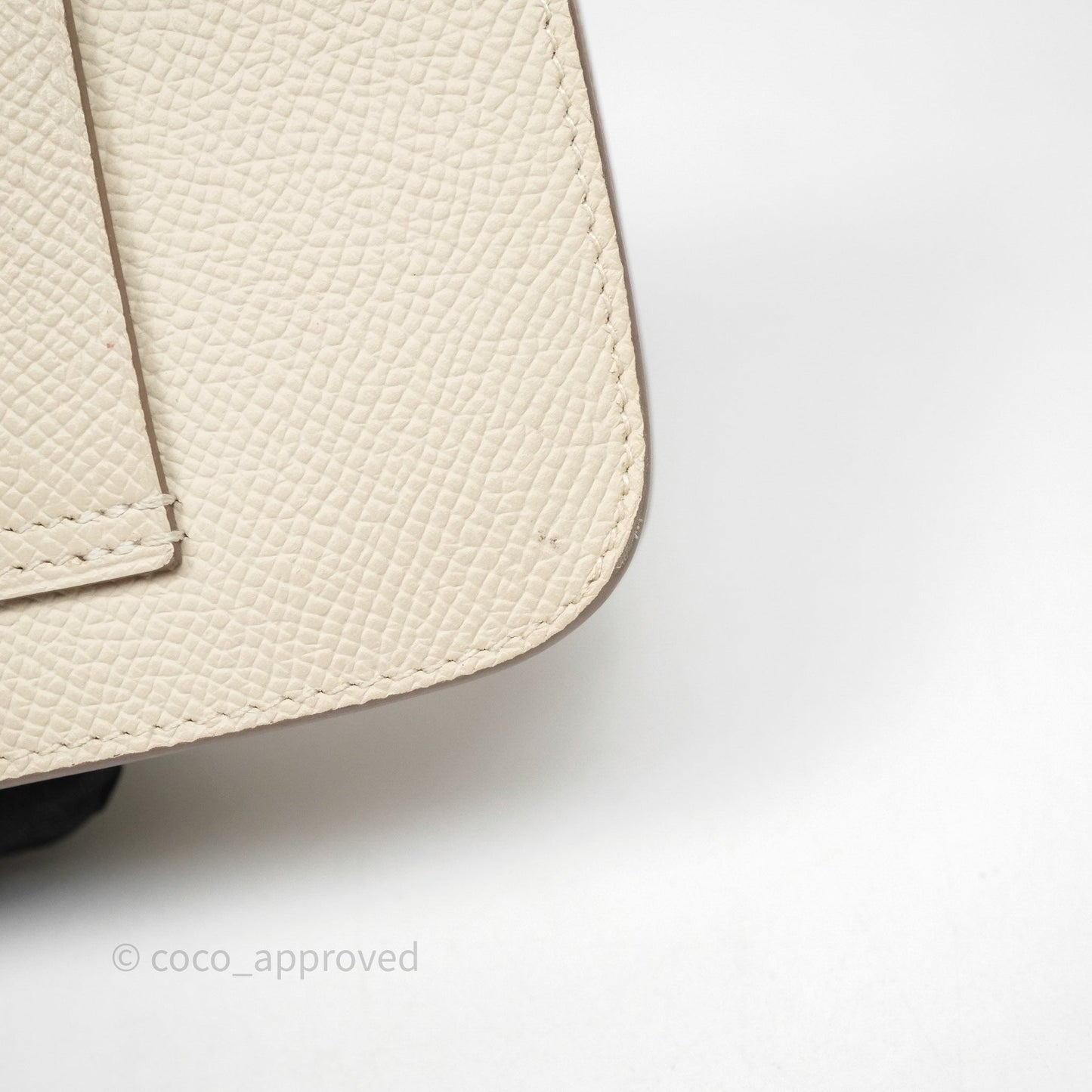 Hermès Constance Slim Wallet Craie 10 Gold Hardware