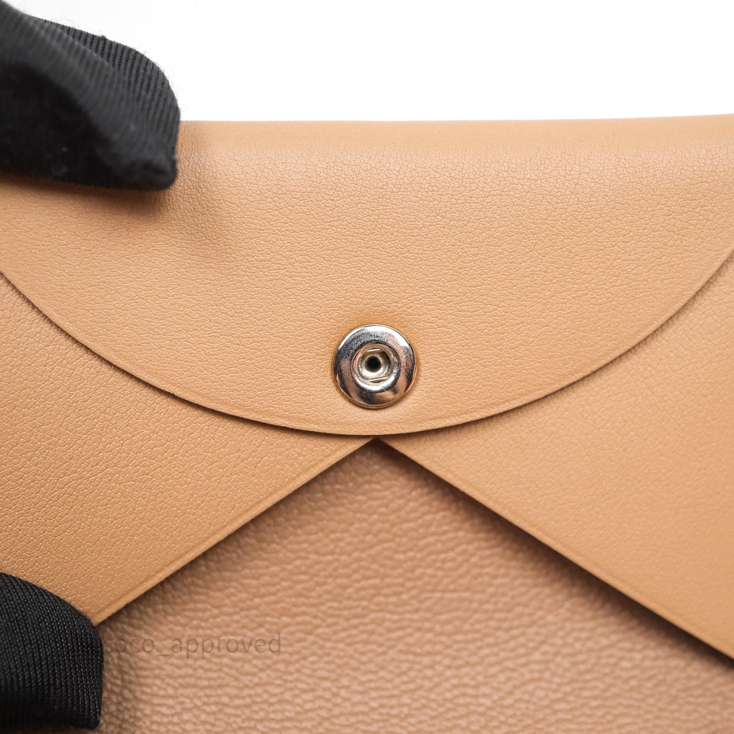 Hermes Calvi Duo Jockey Swift Card Holder 0M Chai