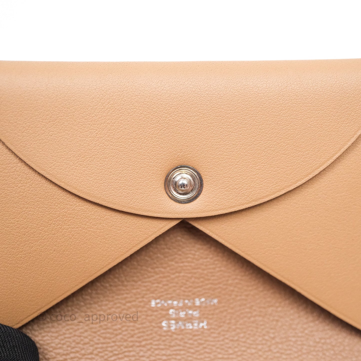 Hermes Calvi Duo Jockey Swift Card Holder 0M Chai