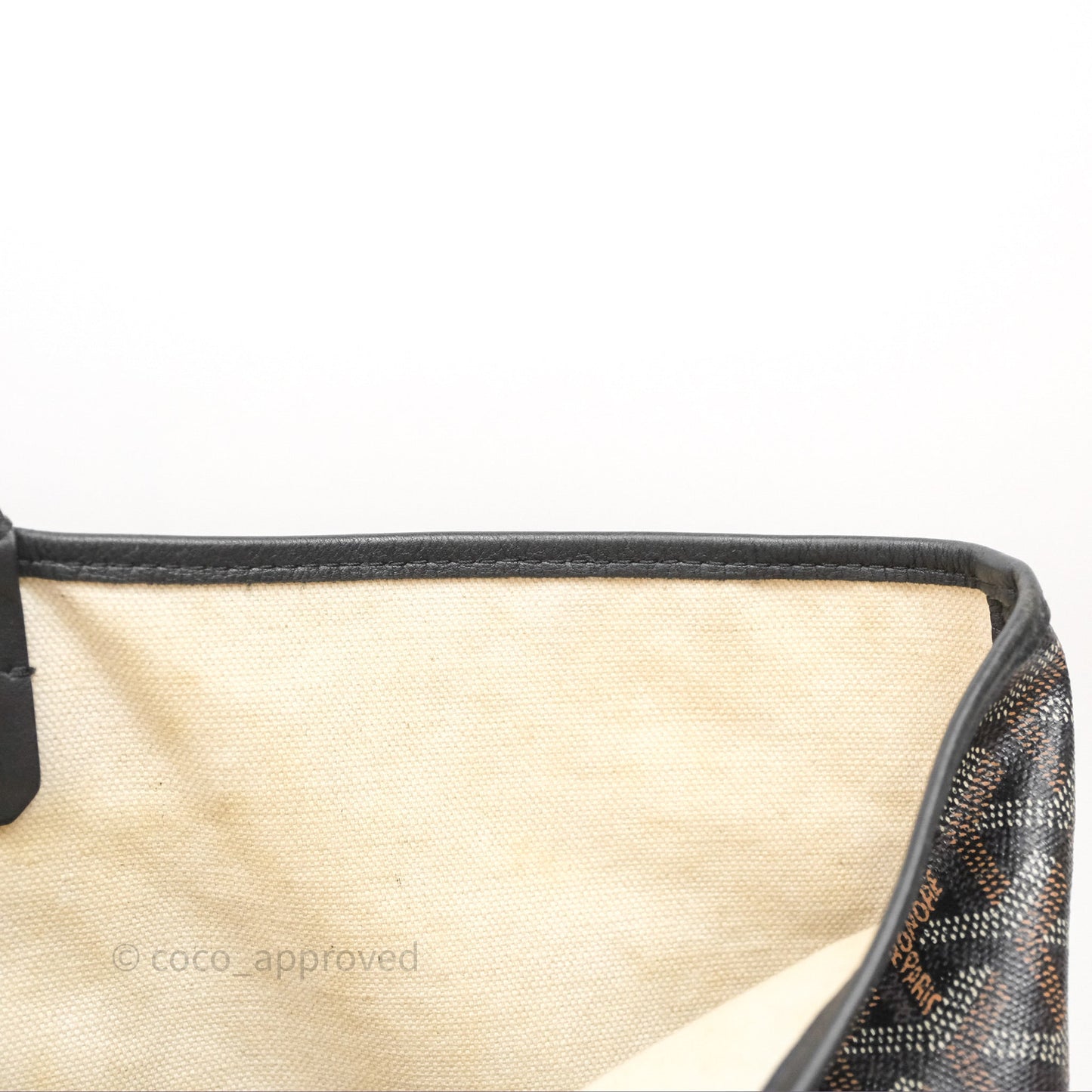 Goyard St Louis Tote PM Black