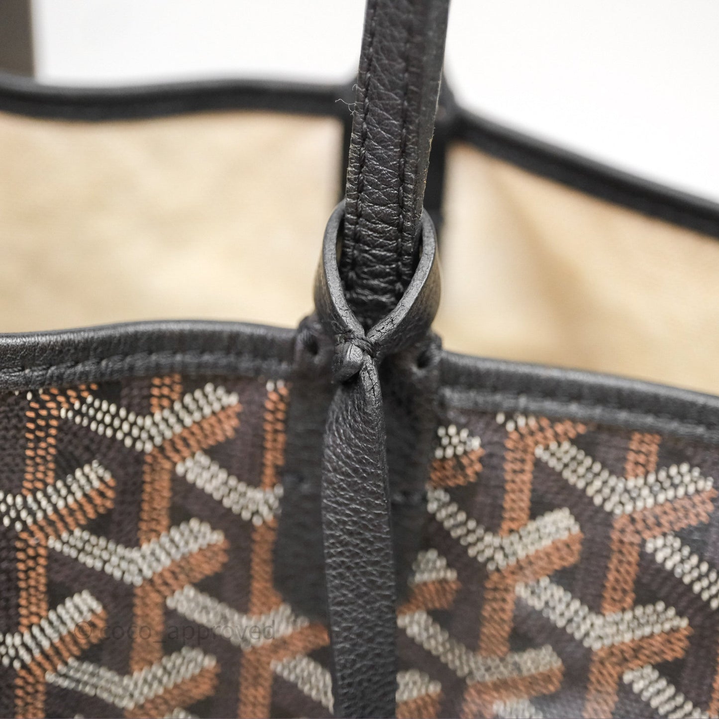Goyard St Louis Tote PM Black