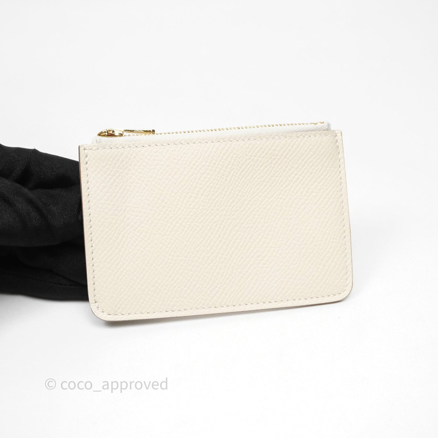 Hermès Constance Slim Wallet Craie 10 Gold Hardware