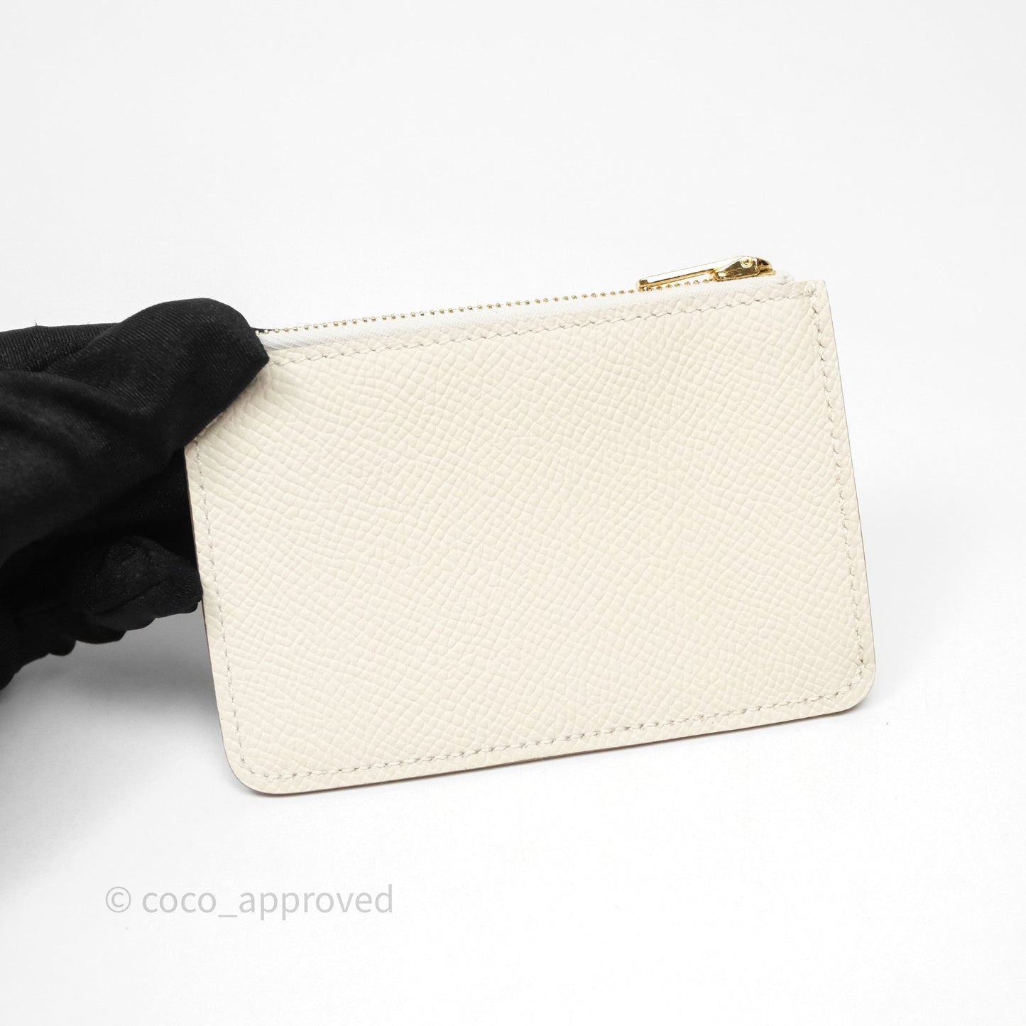 Hermès Constance Slim Wallet Craie 10 Gold Hardware