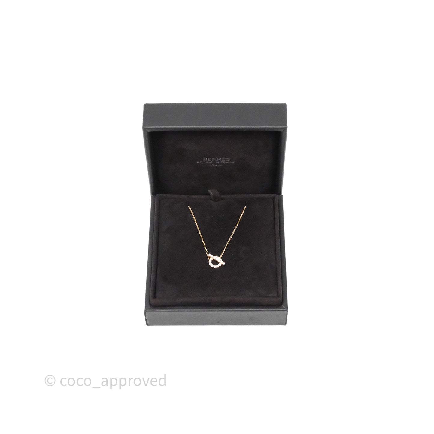 Hermès Finesse Necklace Rose Gold