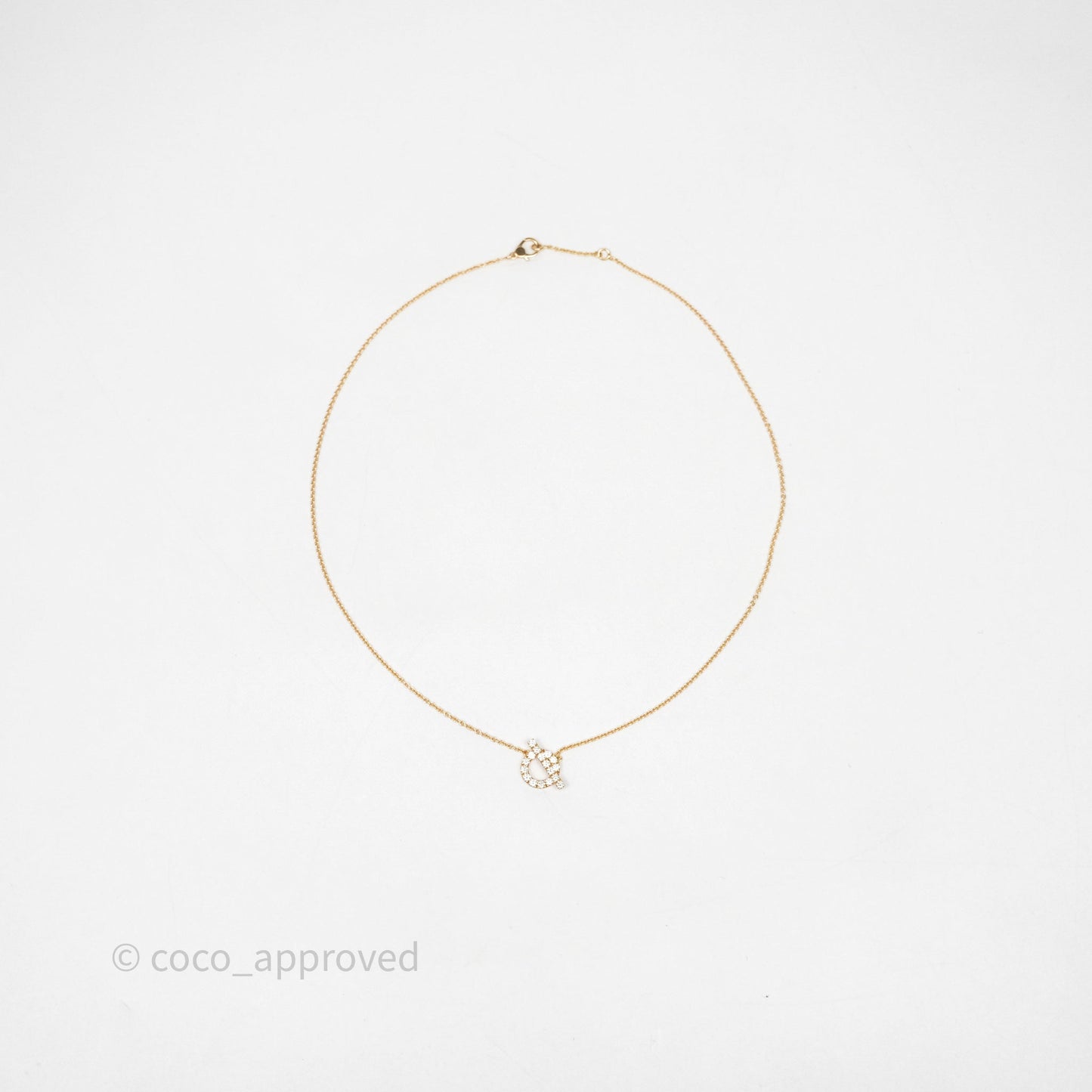 Hermès Finesse Necklace Rose Gold
