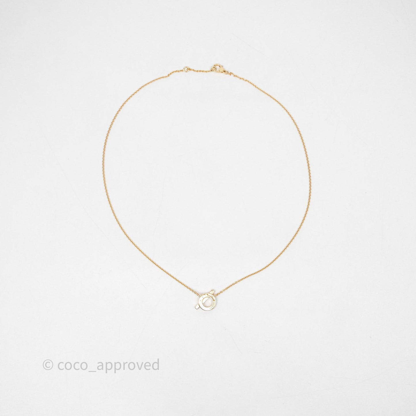 Hermès Finesse Necklace Rose Gold