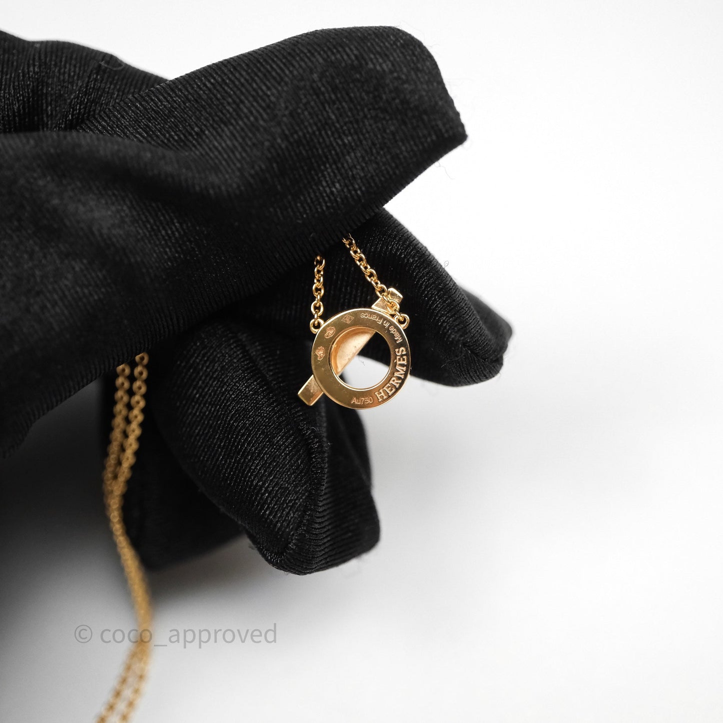 Hermès Finesse Necklace Rose Gold