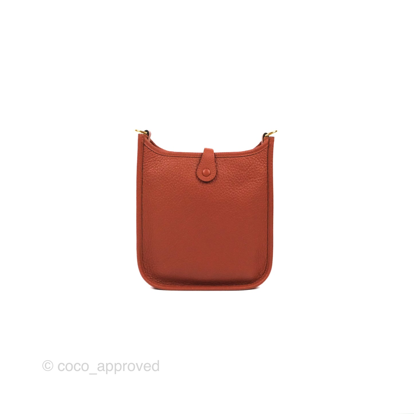 Hermès Mini Evelyne 16 Cuivre Clemence Gold Hardware