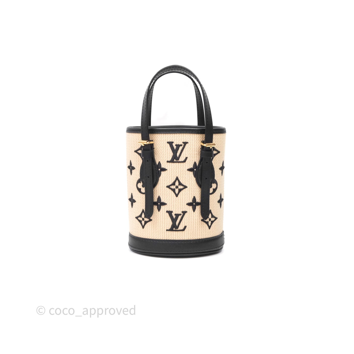 Louis Vuitton Nano By The Pool Bucket Bag Monogram Black