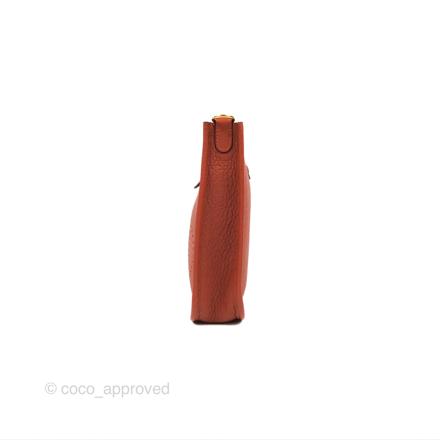 Hermès Mini Evelyne 16 Cuivre Clemence Gold Hardware