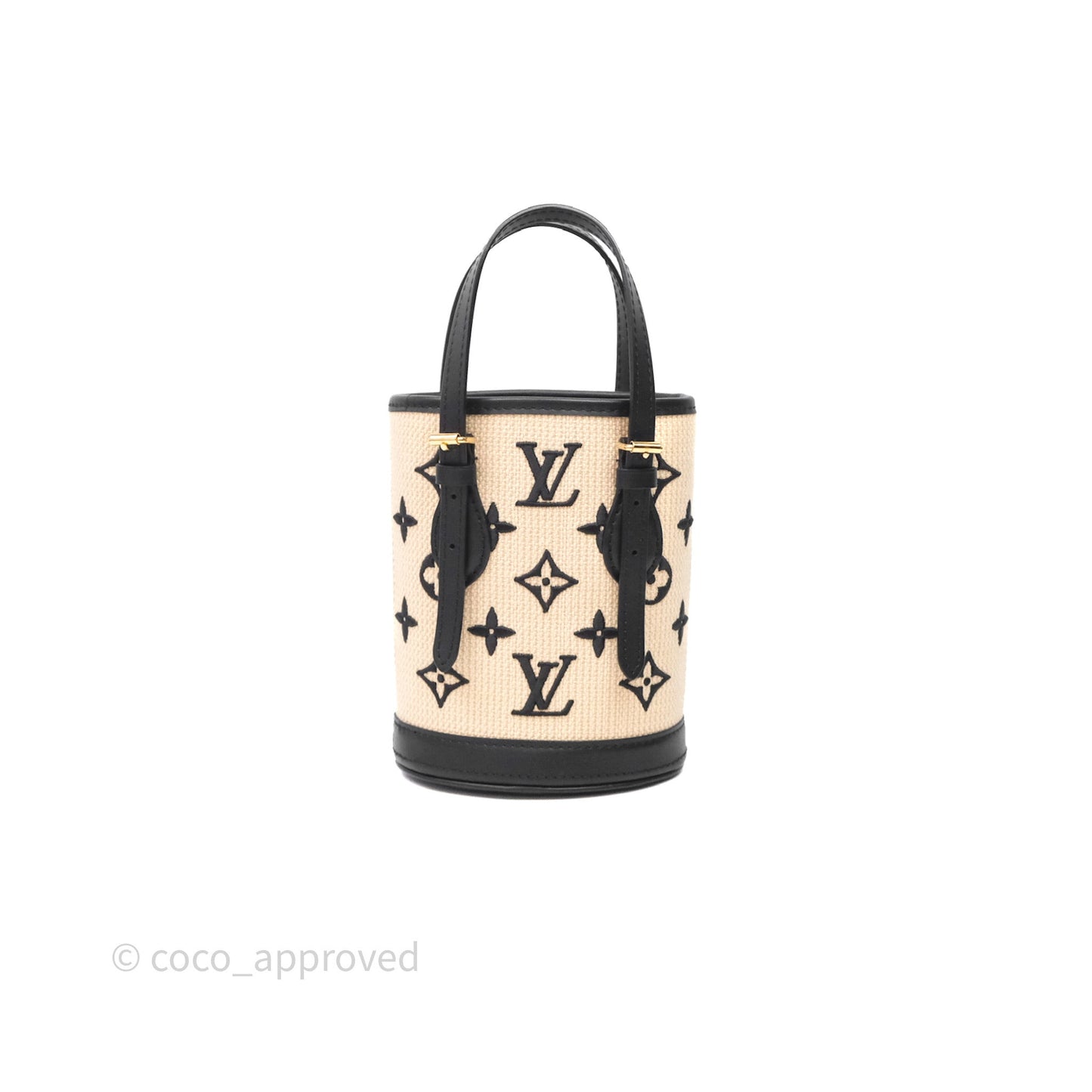 Louis Vuitton Nano By The Pool Bucket Bag Monogram Black