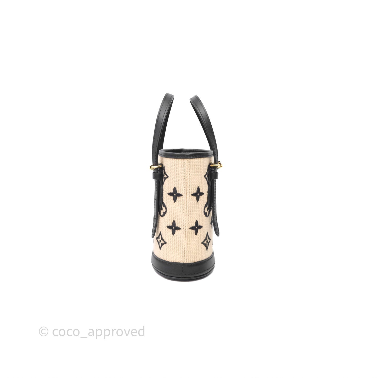 Louis Vuitton Nano By The Pool Bucket Bag Monogram Black
