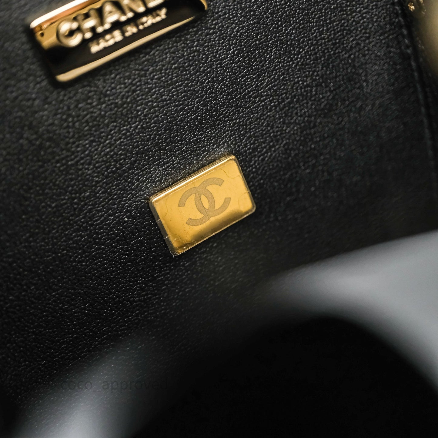 Chanel Makeup Palette Minaudiere Black Plexi Strass Gold Hardware