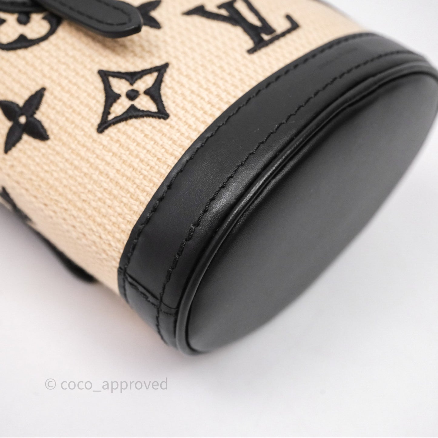 Louis Vuitton Nano By The Pool Bucket Bag Monogram Black