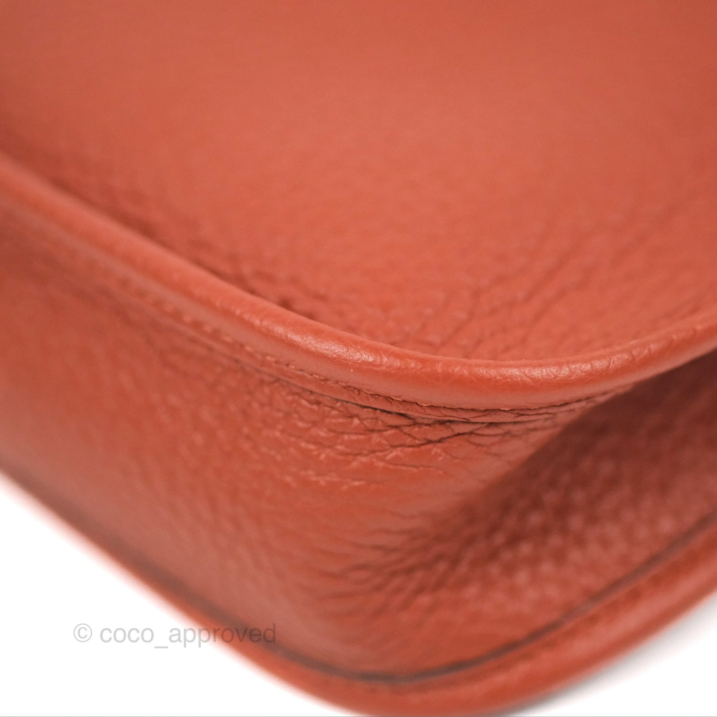 Hermès Mini Evelyne 16 Cuivre Clemence Gold Hardware