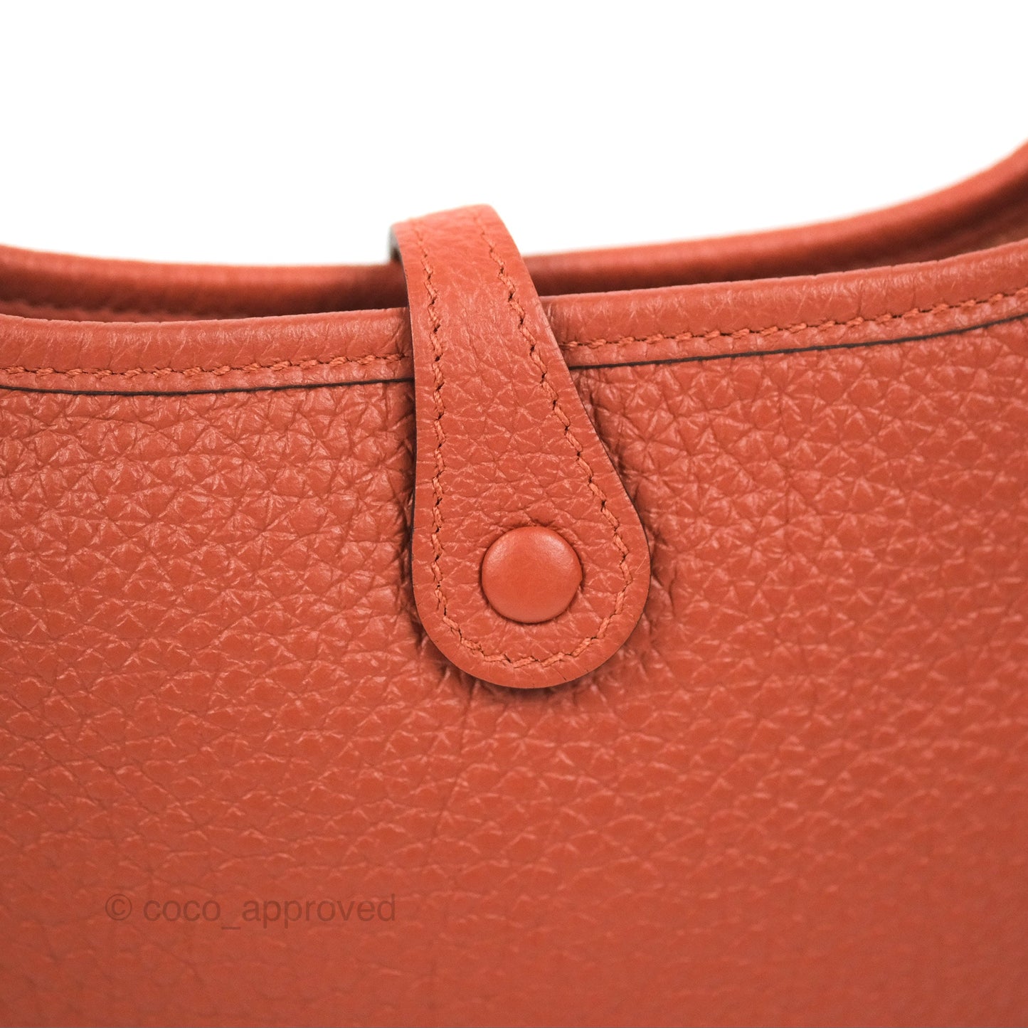 Hermès Mini Evelyne 16 Cuivre Clemence Gold Hardware