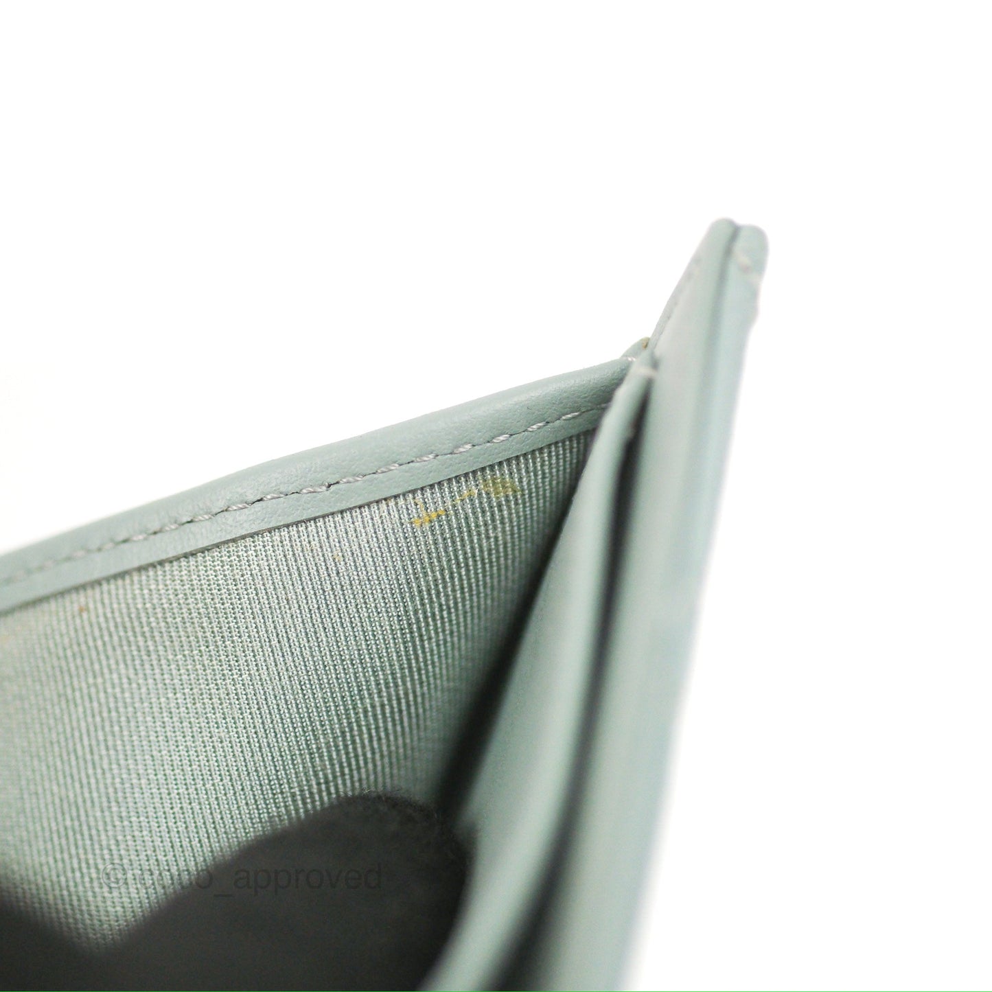 Chanel Classic Short Flap Wallet Tiffany Green Caviar Silver Hardware