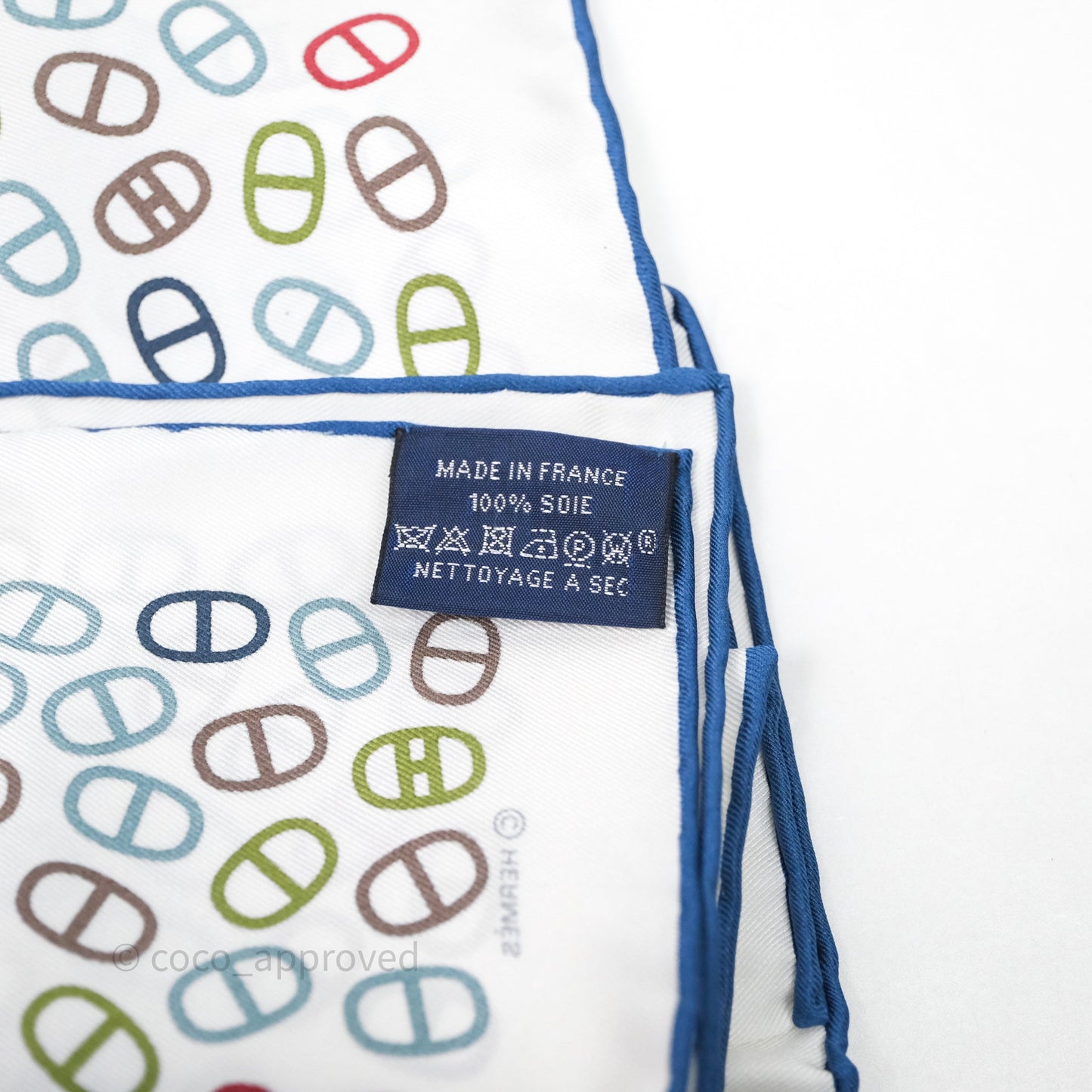 Hermes Maillons Dechaines Silk Scarf 45