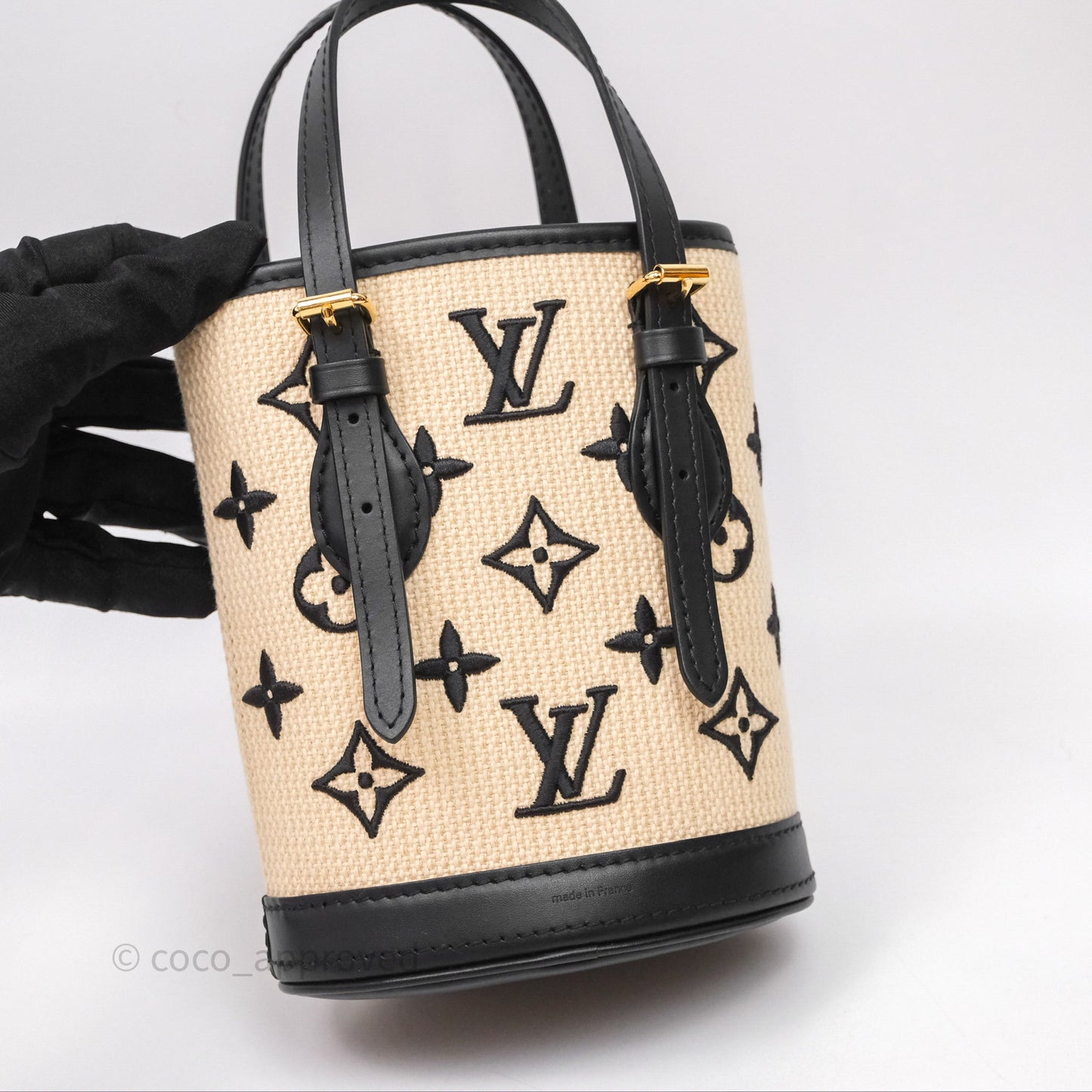 Louis Vuitton Nano By The Pool Bucket Bag Monogram Black
