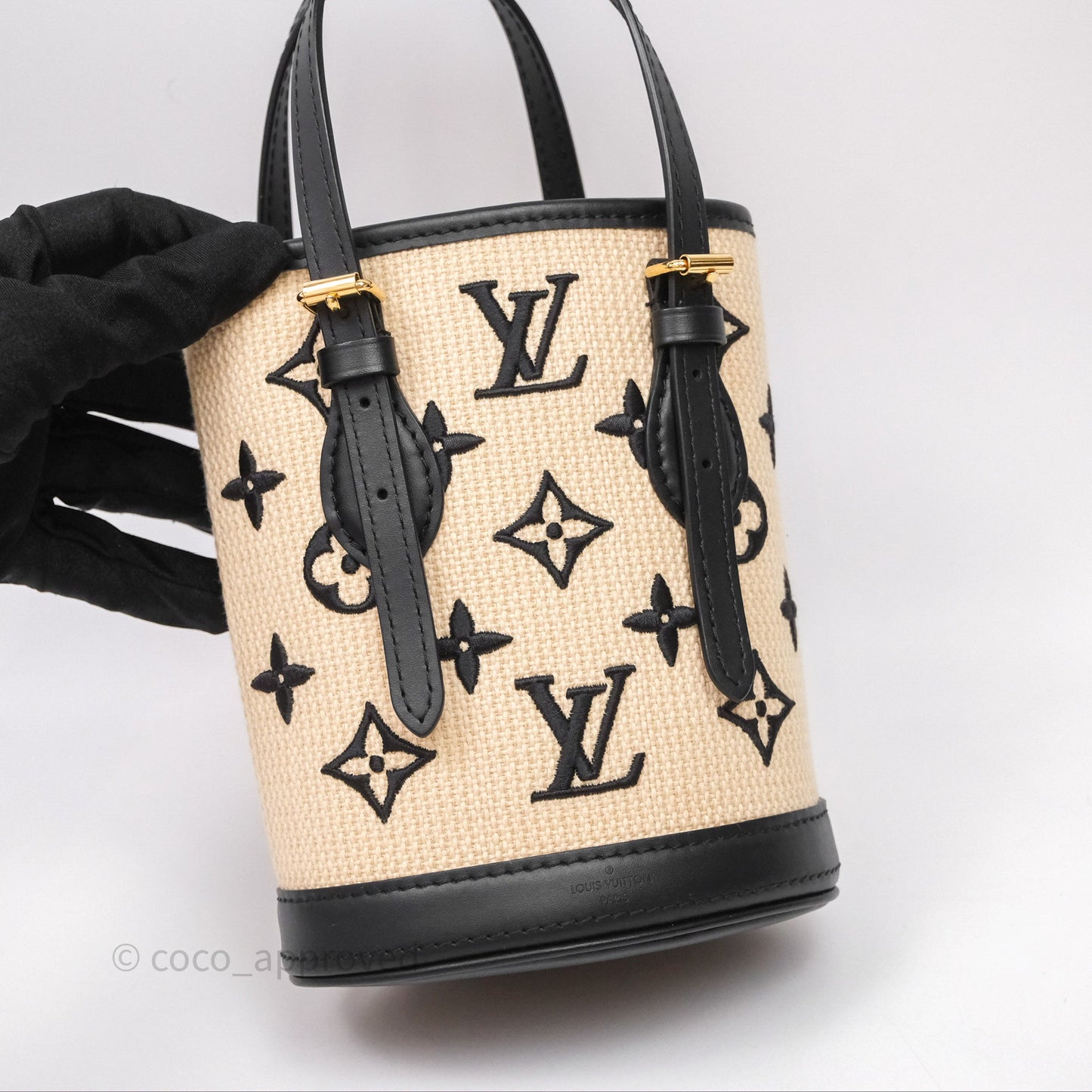 Louis Vuitton Nano By The Pool Bucket Bag Monogram Black
