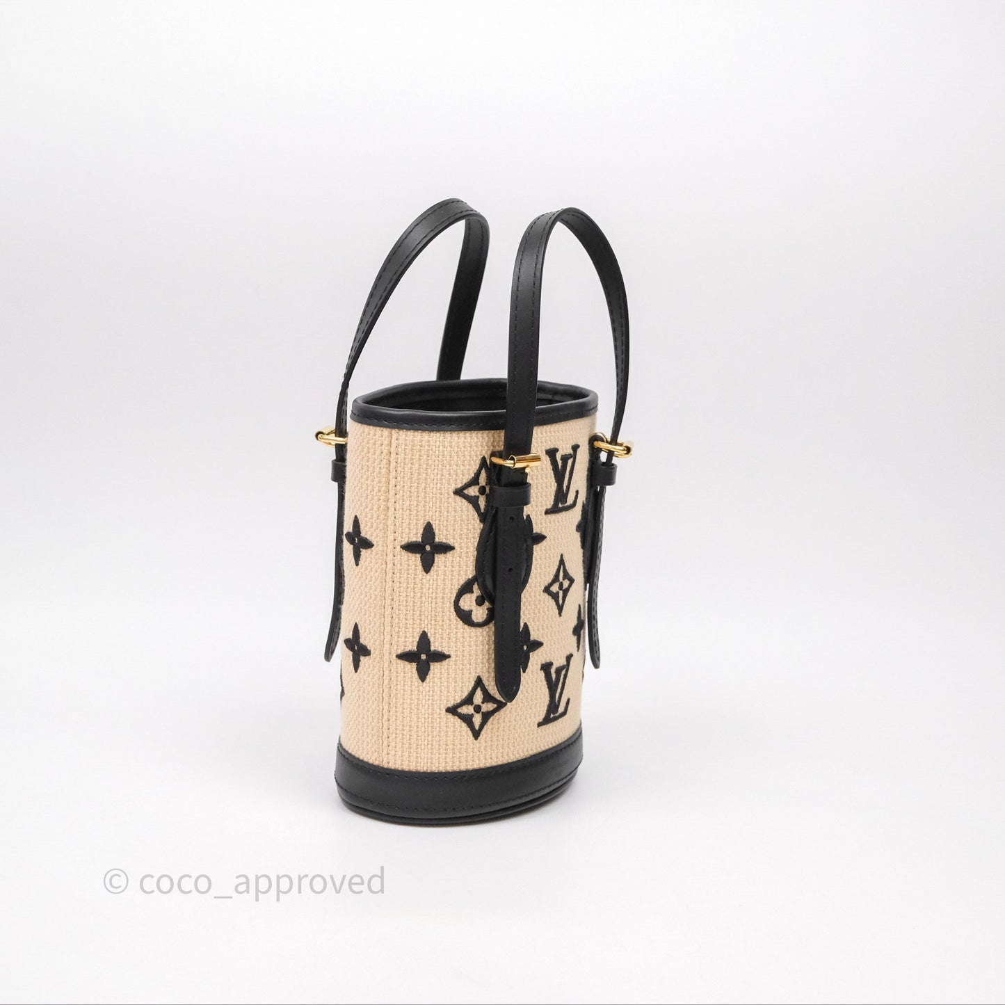 Louis Vuitton Nano By The Pool Bucket Bag Monogram Black