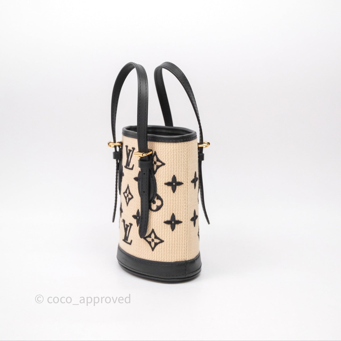 Louis Vuitton Nano By The Pool Bucket Bag Monogram Black