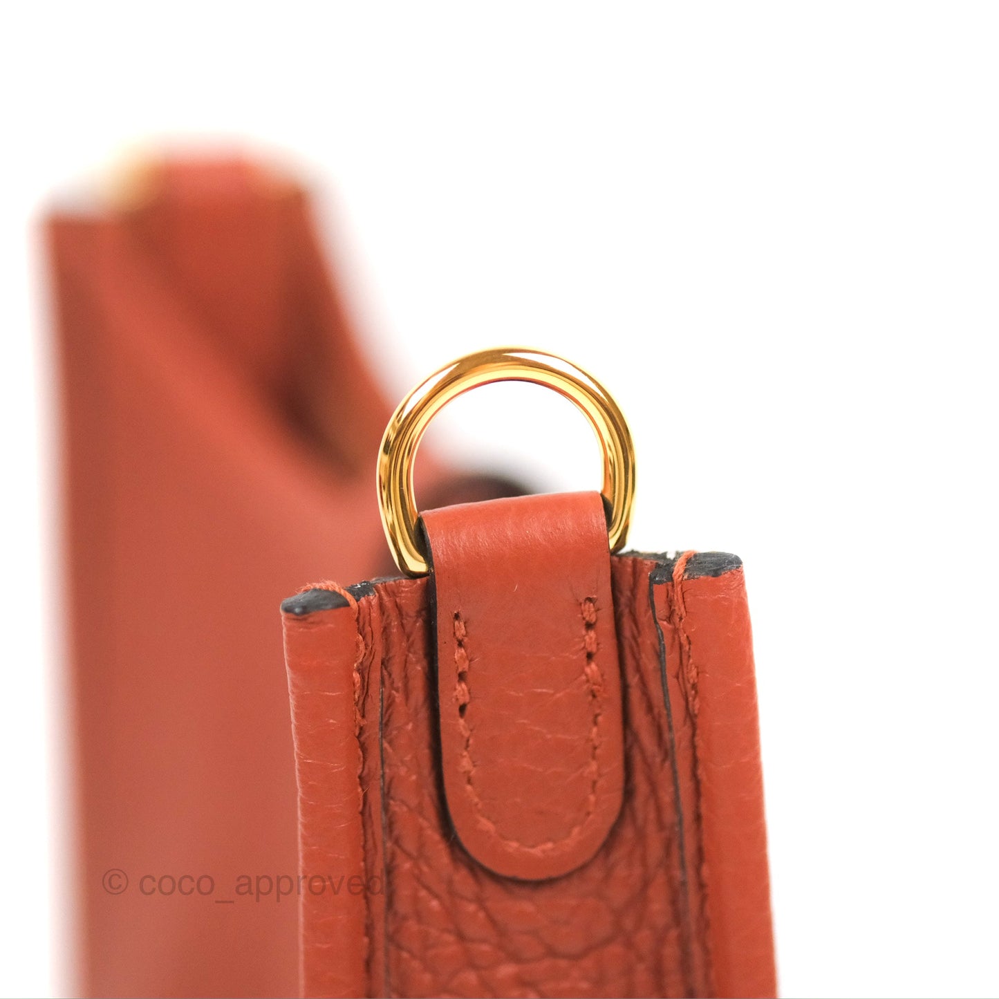 Hermès Mini Evelyne 16 Cuivre Clemence Gold Hardware