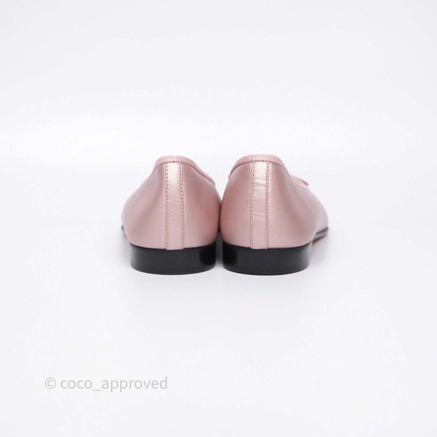 Chanel Ballerina Flats Lilac Pink/ Black Size 36