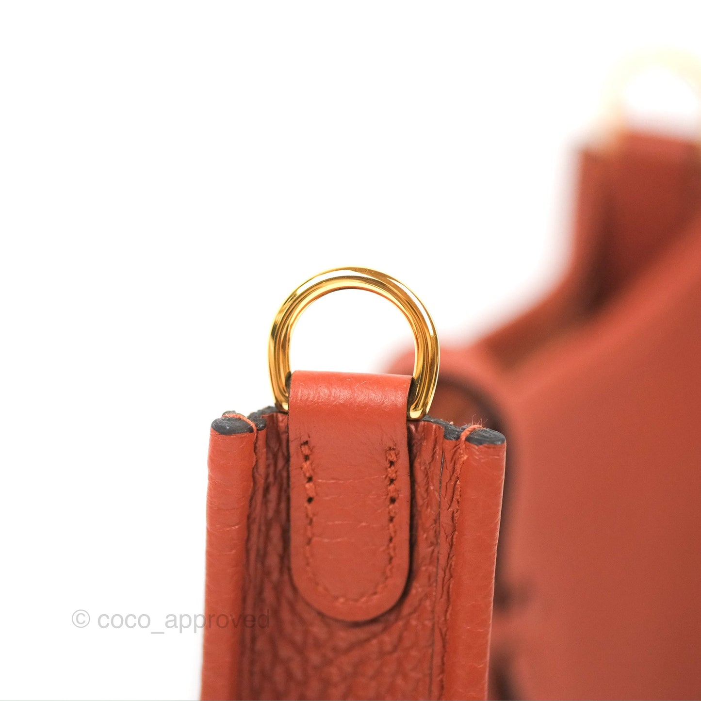 Hermès Mini Evelyne 16 Cuivre Clemence Gold Hardware