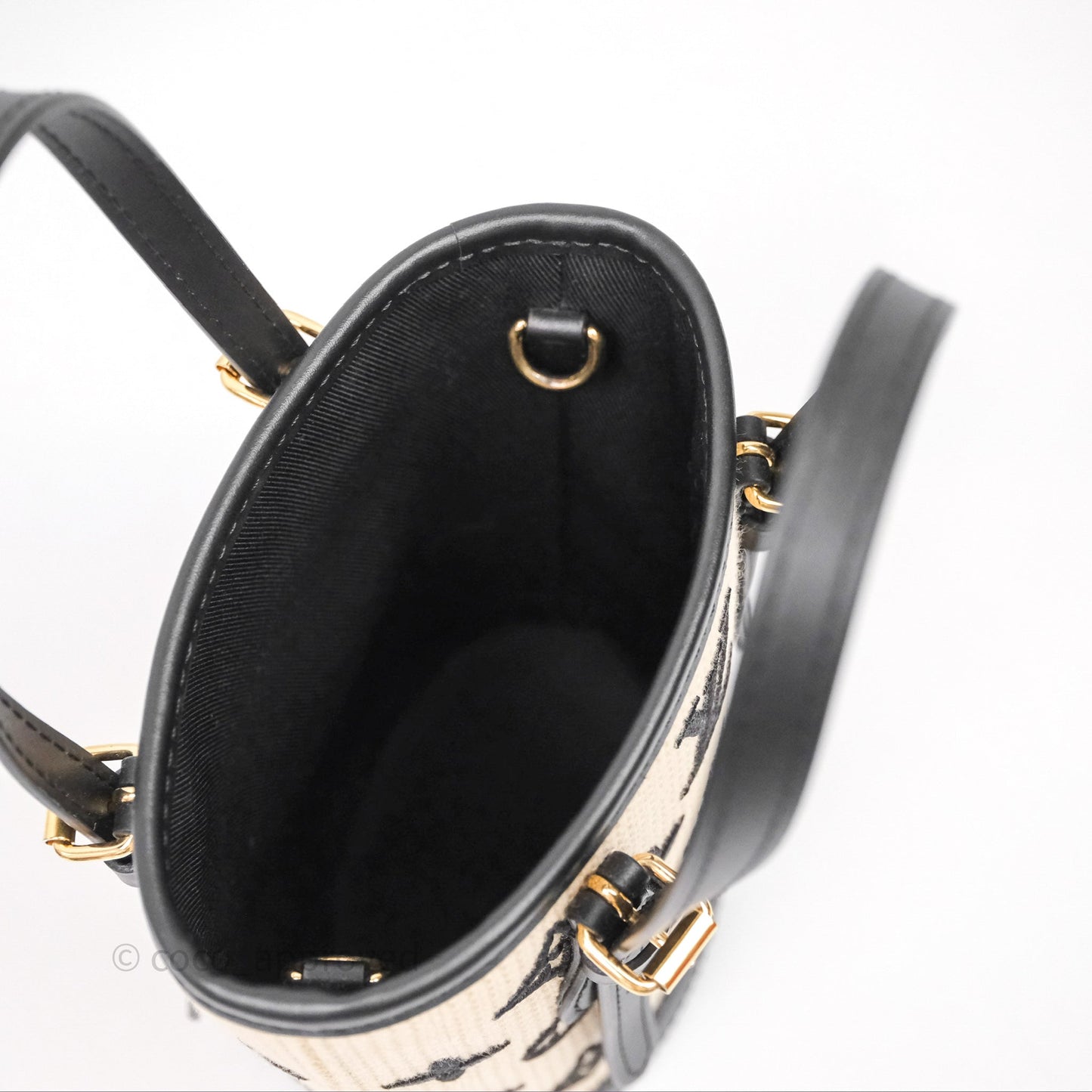 Louis Vuitton Nano By The Pool Bucket Bag Monogram Black