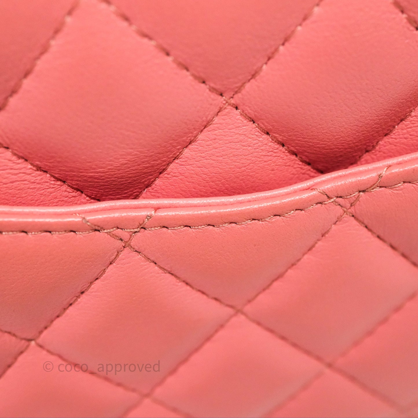 Chanel Mini Square Flap Quilted Pink Lambskin Gold Hardware