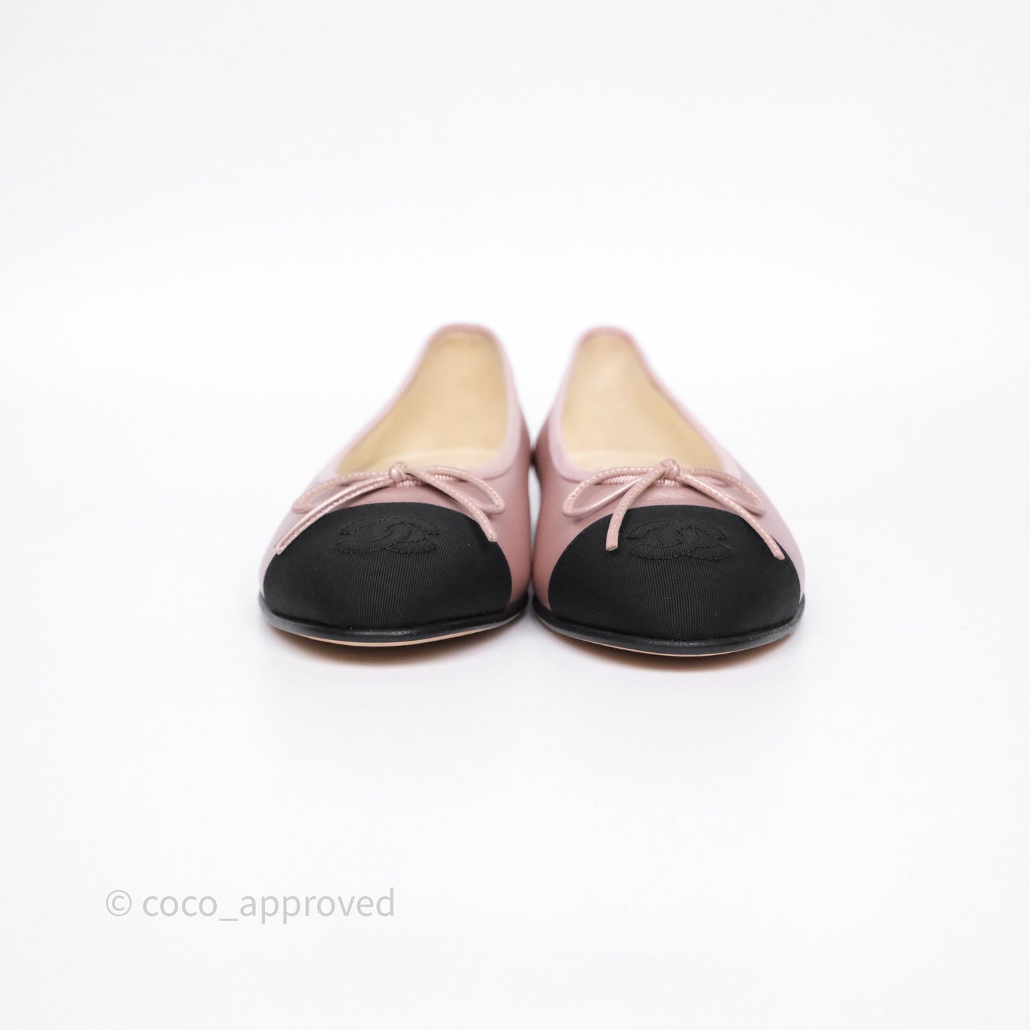 Chanel Ballerina Flats Lilac Pink/ Black Size 36